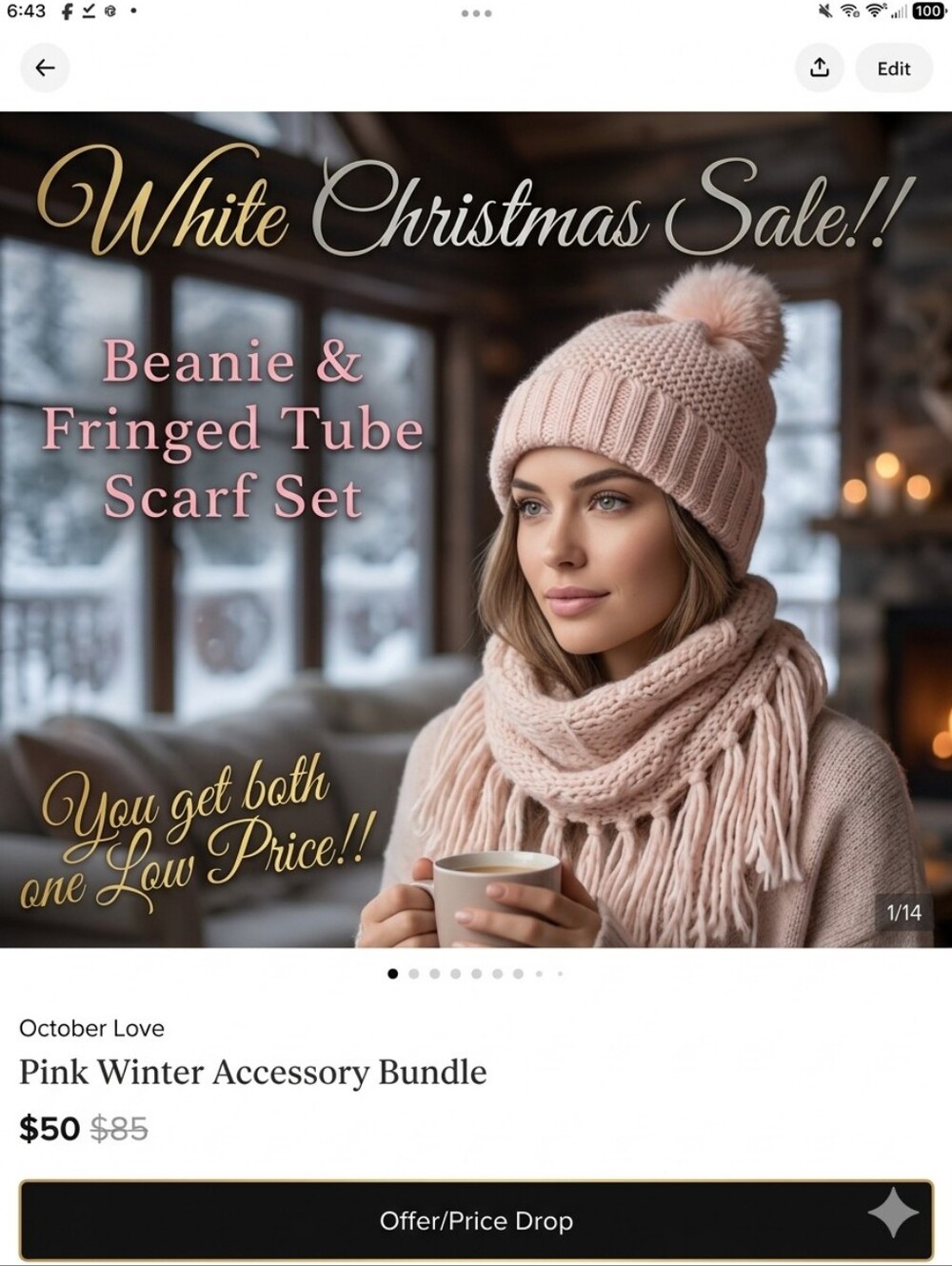 Pink Winter Accessory Bundle